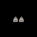 Regal Diamond Trellis Rose Gold Studs in 18 KT gold by Gold Palace, Nellore