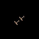 Timeless Diamond Infinity Rose Gold Studs in 18 KT gold by Gold Palace, Nellore