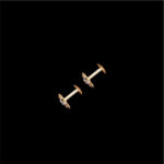 Celestial Diamond Snowflake Rose Gold Studs in 18 KT gold by Gold Palace, Nellore
