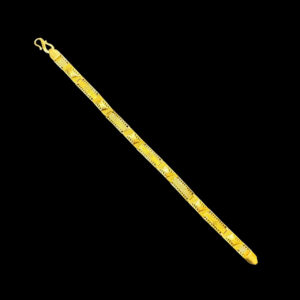 Ornate Engraved Segment Gold Bracelet in 22 KT gold by Gold Palace, Nellore