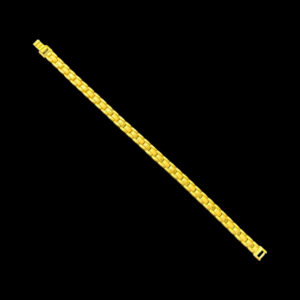 Regal Panther Brick Link Gold Bracelet in 22 KT gold by Gold Palace, Nellore