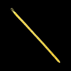 Elegant Textured Bar Link Gold Bracelet in 22 KT gold by Gold Palace, Nellore