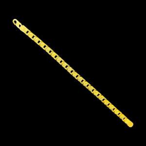 Timeless Diagonal-Etched Box Link Gold Bracelet in 22 KT gold by Gold Palace, Nellore